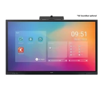 Sharp 60005901 86" LC-Series Interactive Display UHD 450 cd/m2 16/7 proof Infrared 20 touch points OPS Slot Android SoC USB-C HDMI-out