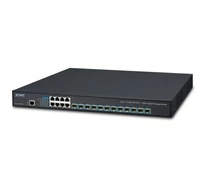 PLANET XGS-6350-12X8TR hálózati kapcsoló Vezérelt L3 Gigabit Ethernet (10/100/1000) 1U Fekete