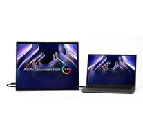 ASUS ZenScreen Fold OLED MQ17QH számítógép monitor 43,9 cm (17.3") 2560 x 1920 pixelek Quad HD Ezüst