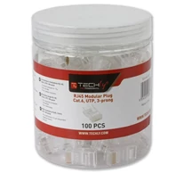 Techly IWP-JAR-C6RTY RJ45 Csatlakozó 8P/8C Cat6 UTP, Drót, 100 db
