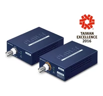 PLANET LRP-101C-KIT hálózati bővítő Hálózati adó- és vevőegység Kék 10, 100 Mbit/s