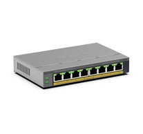 NETGEAR GS108EPP Beállítást nem igénylő (unmanaged) Gigabit Ethernet (10/100/1000) Ethernet-áramellátás (PoE) támogatása Asztali/falra szerelhető Szürke