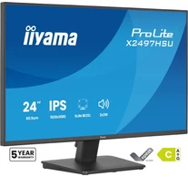 iiyama ProLite X2497HSU-B1 számítógép monitor 60,5 cm (23.8") 1920 x 1080 pixelek Full HD LED Fekete
