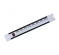 Home PNV 08K/WH hálózati elosztó, 2 m, H05VV-F 3G1,0 mm2 kábel, kapcsolós, IP20 kivitel, 8 aljzat gyermekvédelemmel, max. 3500W, fehér, felakasztható