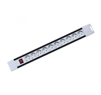 Home PNV 10K/WH hálózati elosztó, 2 m, H05VV-F 3G1,0 mm2 kábel, kapcsolós, IP20 kivitel, 10 aljzat gyermekvédelemmel, max. 3500W, fehér, felakasztható