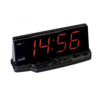 Home LTC 02 digitális LED ébresztőóra, 46 mm magas időkijelzés, állítható fényerő, ébresztés sípolással, szundifunkcióval, elemes vagy hálózati tápellátás