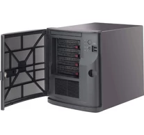 Supermicro CSE-721TQ-350B2 számítógép ház Mini Tower Fekete 350 W