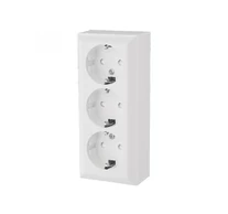 GAO 0312H Business Line IP20 3 férőhelyes földelt aljzat, 3 férőhelyes földelt csatlakozóaljzat, beltéri, 230 V~ / 50 Hz / 16 A, fehér
