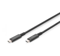 Digitus AK-300343-008-S USB kábel USB4 Gen 2x2 1 M USB C 40 Gbit/s 100 W Fekete