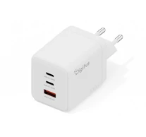 Digitus DA-10304 GaN II fali töltő 100W | 2x USB-C, 1x USB-A | PD 3.0, QC 3.0 | Fehér