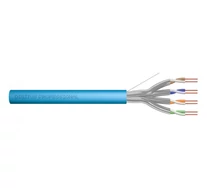 DIGITUS kat.6A telepítési kábel, U/FTP, Eca, AWG 23/1, LSOH, 100m, kék, Eca karton (EN 50575), AWG 23/1, 100m papírdoboz, sx, kék