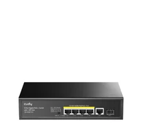 Cudy GS1005PTS1 hálózati kapcsoló Gigabit Ethernet (10/100/1000) Ethernet-áramellátás (PoE) támogatása Fekete