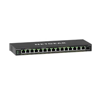 NETGEAR GS316EP-100PES hálózati kapcsoló Vezérelt Gigabit Ethernet (10/100/1000) Ethernet-áramellátás (PoE) támogatása Fekete