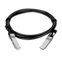 PLANET 100G QSFP28 Direct Attached hálózati kábel Fekete, Fémes 3 M