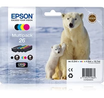Epson Polar bear C13T26164010 tintapatron 1 db Eredeti Fekete, Cián, Magenta, Sárga