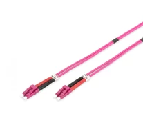 Digitus DK-2533-01-4 száloptikás kábel 1 M LC I-VH OM4 Ibolya