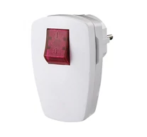 GAO 0795S földelt dugvilla világító kapcsolóval, max. 3680W, fehér