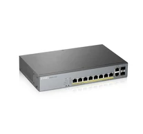 Zyxel GS1350-12HP-EU0101F hálózati kapcsoló Vezérelt L2 Gigabit Ethernet (10/100/1000) Ethernet-áramellátás (PoE) támogatása Szürke