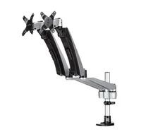 StarTech.com ARMDUAL30 asztali TV konzol 76,2 cm (30") Fekete, Ezüst