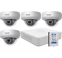 4 varifokális dome infrakamerás HIKVISION HDTVI