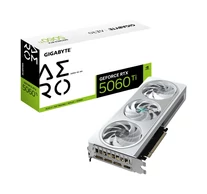 GIGABYTE GeForce RTX 5060 Ti AERO OC 8G Graphics Card - 8GB GDDR7, 128bit, PCI-E 5.0, 2647MHz Core Clock, 3 x DisplayPort, 1 x HDMI, GV-N506TAERO OC-8GD