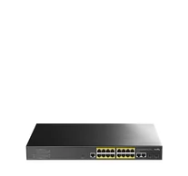 Cudy GS2018PS2 Vezérelt L2 Gigabit Ethernet (10/100/1000) Ethernet-áramellátás (PoE) támogatása 1U Fekete