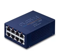 PLANET UPOE-400 hálózati kapcsoló Fast Ethernet (10/100) Ethernet-áramellátás (PoE) támogatása Kék