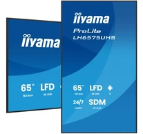 iiyama LH6575UHS-B2AG 65 hüvelykes 3840x2160 UHD IPS panel Matt 25% 500cd/m2 Táj és Portré