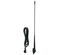 SAL 90557 autóantenna tetőre, M5 csavar, DIN csatlakozó, 440 mm, 0-45°, gumi burkolat