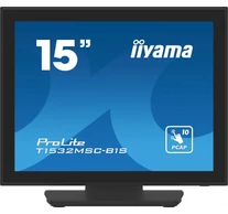 iiyama ProLite T1532MSC-B1S számítógép monitor 38,1 cm (15") 1024 x 768 pixelek XGA LCD Érintőképernyő Fekete