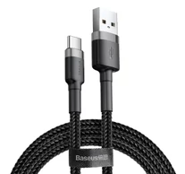 USB-USB-C kábel Baseus Cafule 3A 1m (szürke-fekete)