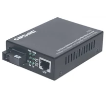 Intellinet 510530 hálózati média konverter 100 Mbit/s Single-mode Fekete