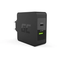 Green Cell CHAR10 mobiltelefon töltő Fekete Beltéri