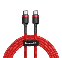 Baseus Cafule USB-C - USB-C PD 2.0 QC 3.0 kábel, 60 W, 1 m (piros)