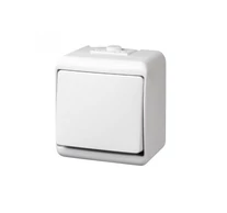 GAO 22041 váltókapcsoló, kültéri IP44 kivitel, 230 V~ / 50 Hz / 10 A, fehér