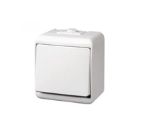 GAO 22081 1 pólusú kapcsoló, kültéri IP44 kivitel, 230 V~ / 50 Hz / 10 A, fehér