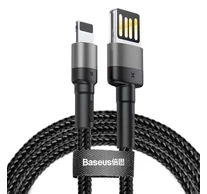 Baseus Cafule 1,5A 2 m-es Lightning USB-kábel (kétoldalas) (szürke-fekete)