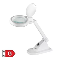 Home NKLL 06 LED-es nagyítós asztali lámpa, 30 hidegfényű LED, 6500 K, 400 lm, 3 dioptria nagyítás, 12 dioptria másodlagos lencse