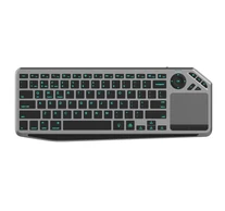 Techly ICTB9801TB Vezeték nélküli Bluetooth 2.4GHz USB billentyűzet érintőpad LED-del