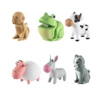 Home Kids LED ANIMALS állatfigurás kulcstartó, műanyag, hang- és fényhatás, 12 db