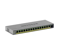 NETGEAR GS116EPP Vezérelt L2/L3 Gigabit Ethernet (10/100/1000) Ethernet-áramellátás (PoE) támogatása Szürke