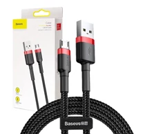 Baseus Cafule USB-Micro-USB kábel, 2A, 3 m (fekete és piros)