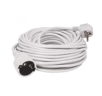 Home NV 2-3/WH/1,5 hosszabító, 3 m, H05VV-F 3G1,5 mm2 kábel, IP 20 kivitel, 250V~/16A/3680W, pipa alakú dugó és egyenes lengő aljzat, fehér színű
