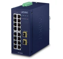 PLANET IGS-1820TF hálózati kapcsoló Beállítást nem igénylő (unmanaged) L2 Gigabit Ethernet (10/100/1000) Kék