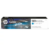 HP 981Y Extra High Yield Cyan Original PageWide Cartridge tintapatron 1 db Nagy (XL) kapacitású Cián