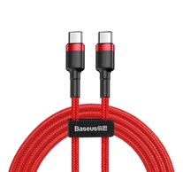 Baseus Cafule USB-C - USB-C PD 2.0 QC 3.0 kábel, 60 W, 2 m (piros)