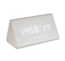 Home OC 07 digitális LED ébresztőóra, tapsra aktiválható fehér kijelző, dátum és hőmérséklet kijelzés, ébresztés, elemes tápellátás