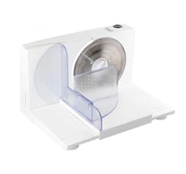 Home HG SZE 01 szeletelőgép, teljesítmény 150 W, szeletelési vastagság 0-1,5 cm, rozsdamentes forgókés ∅17 cm, összecsukható
