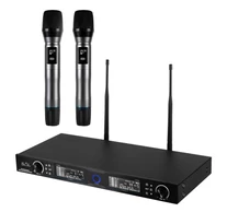 SAL MVN 910 vezeték nélküli mikrofonszett, digitális zajszűrés, 2x100 csatorna, ~140 m hatótáv, UHF frekvenciasáv, rack kompatibilis
