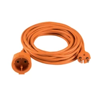 Home NV 4-20/OR/1,5 kéteres hosszabbító, 20 m, H05VV-F 2 x 1,5 mm2 kábel, IP 20 kivitel, 250V~/16A/3680W, narancssárga színű